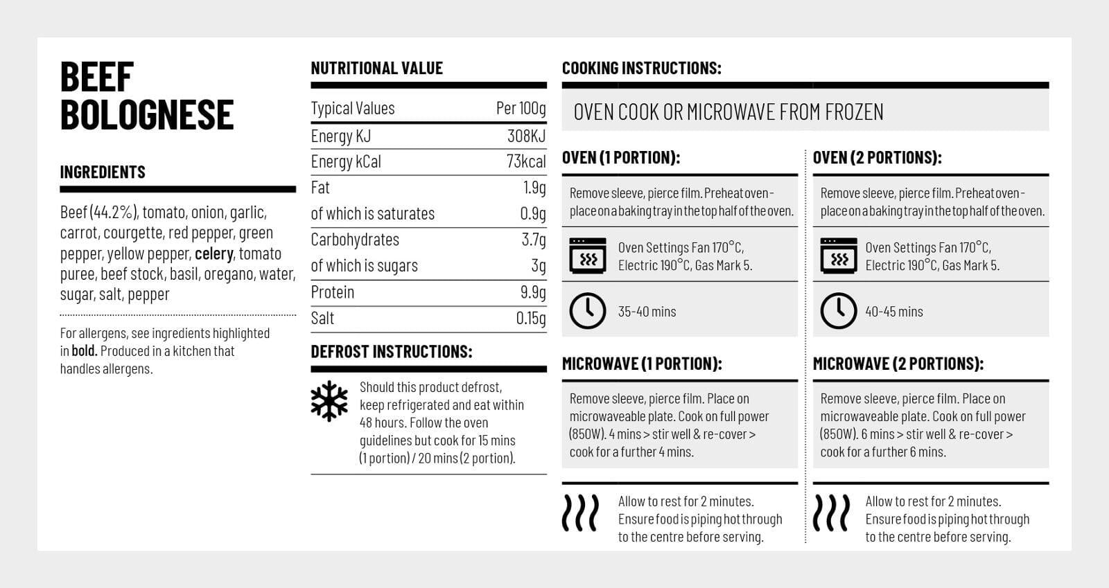 Beef Bolognese Healthy Meals delivery in Ireland Eatto.ie